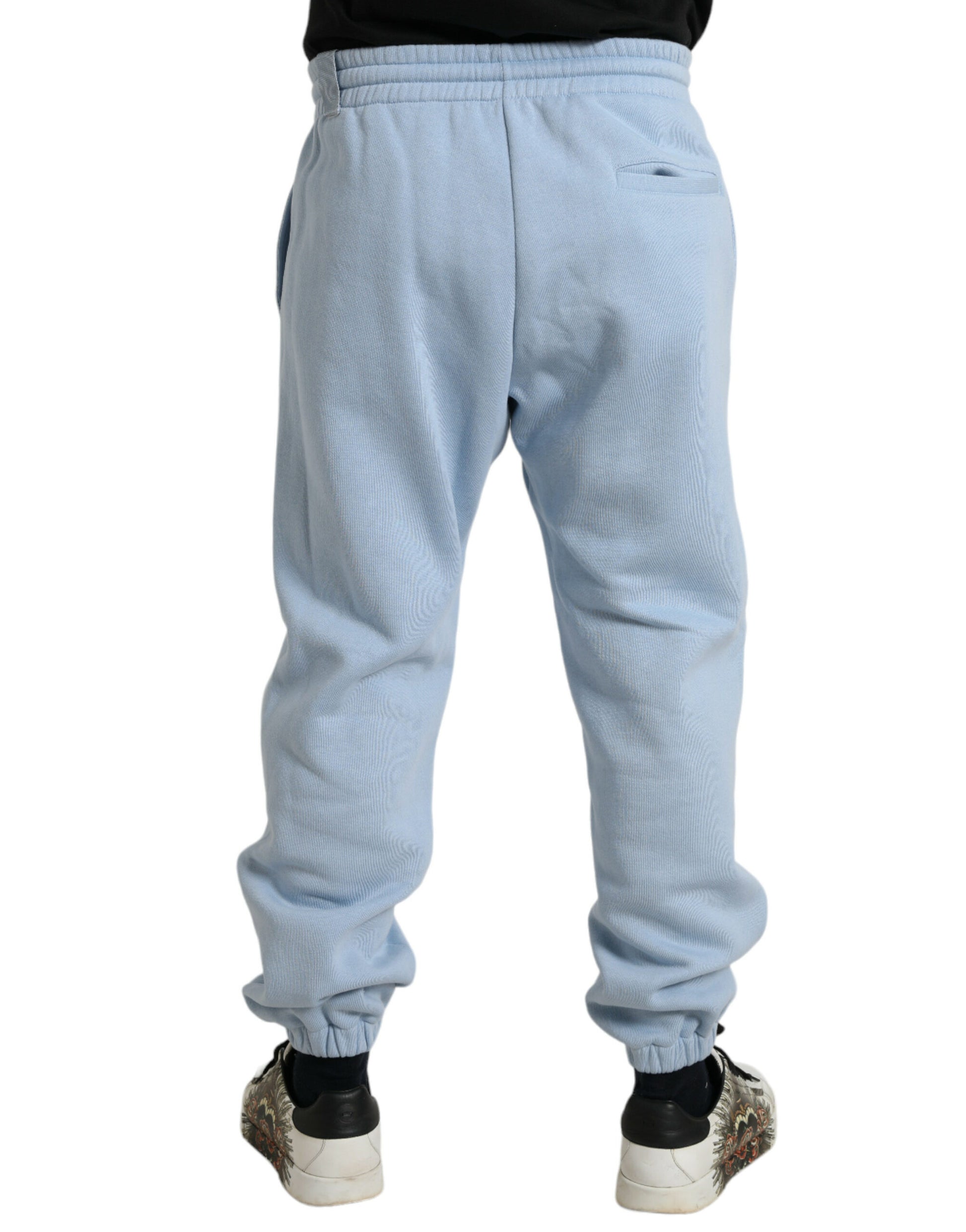 Pantalon de survêtement Dolce & Gabbana en coton bleu clair pour homme