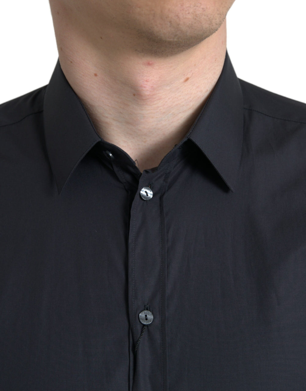 Dolce & Gabbana Blue Dress Shirt for Men detail view