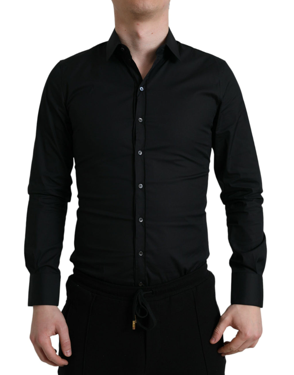 Dolce & Gabbana Black Dress Shirt for Men