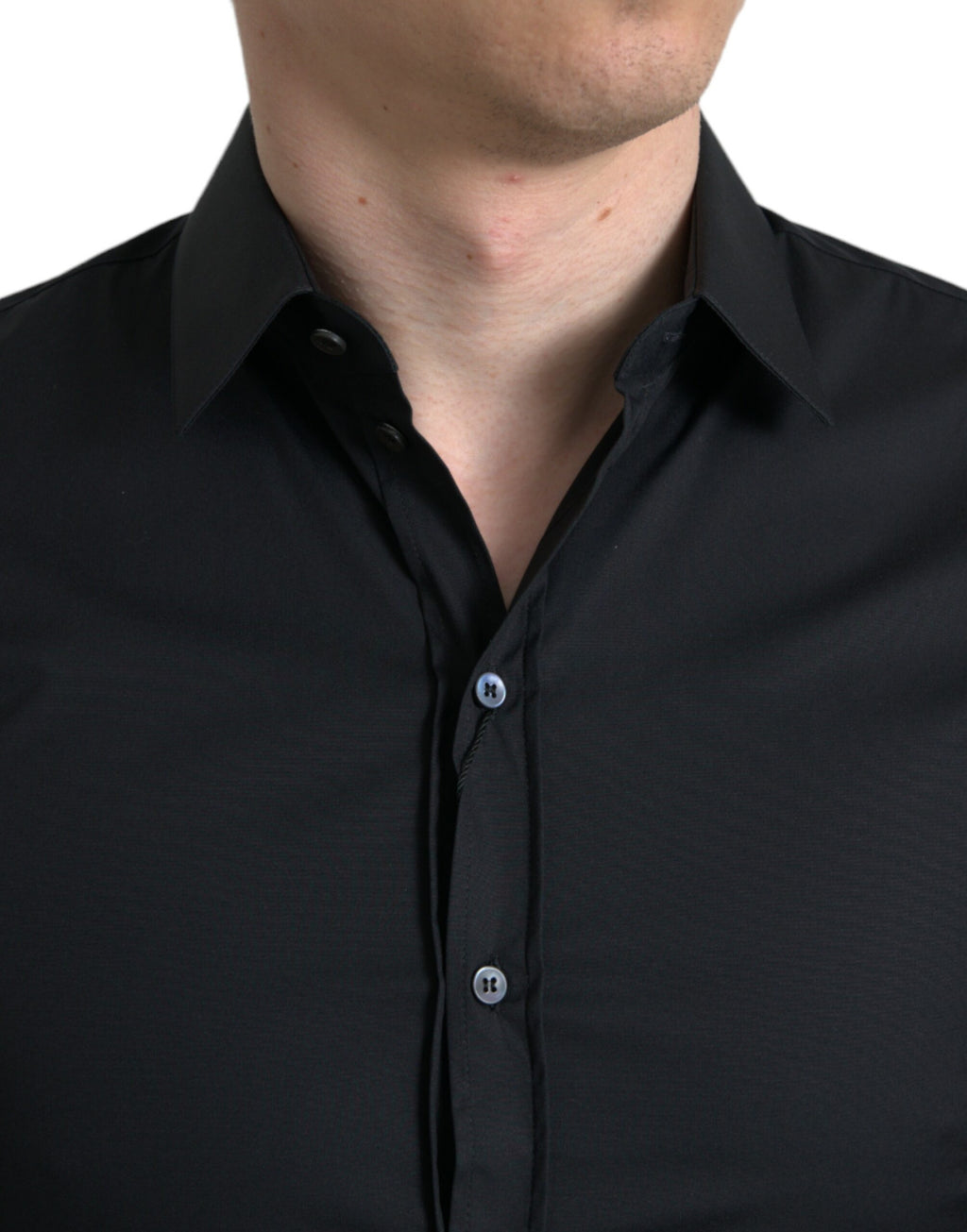 Dolce & Gabbana Black Dress Shirt for Men side view