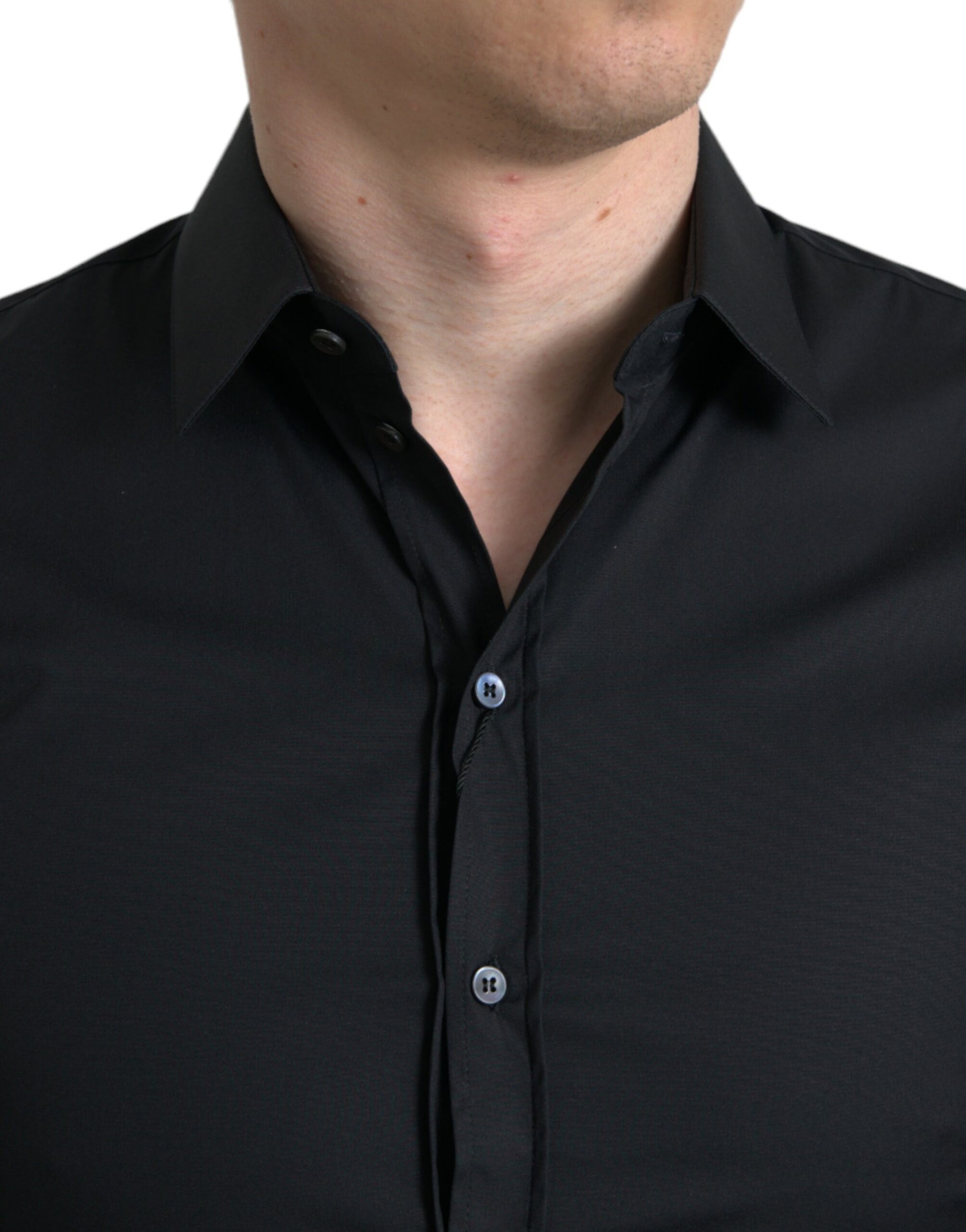 Dolce & Gabbana Black Dress Shirt for Men side view