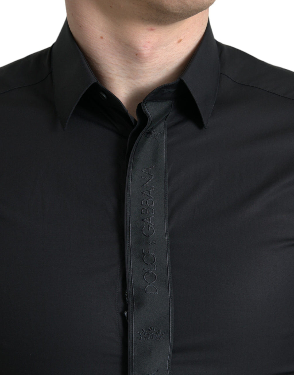 Dolce & Gabbana Black Dress Shirt for Men side view