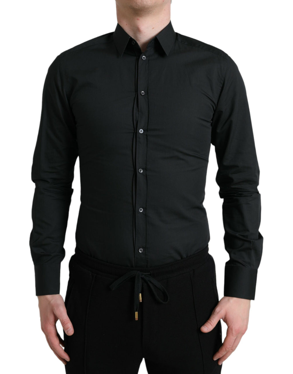 Dolce & Gabbana Black Dress Shirt for Men