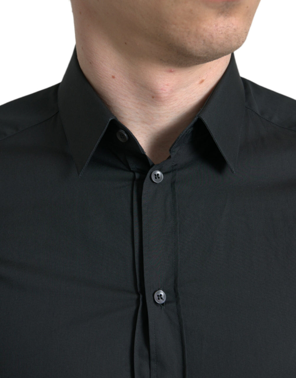 Dolce & Gabbana Black Dress Shirt for Men side view