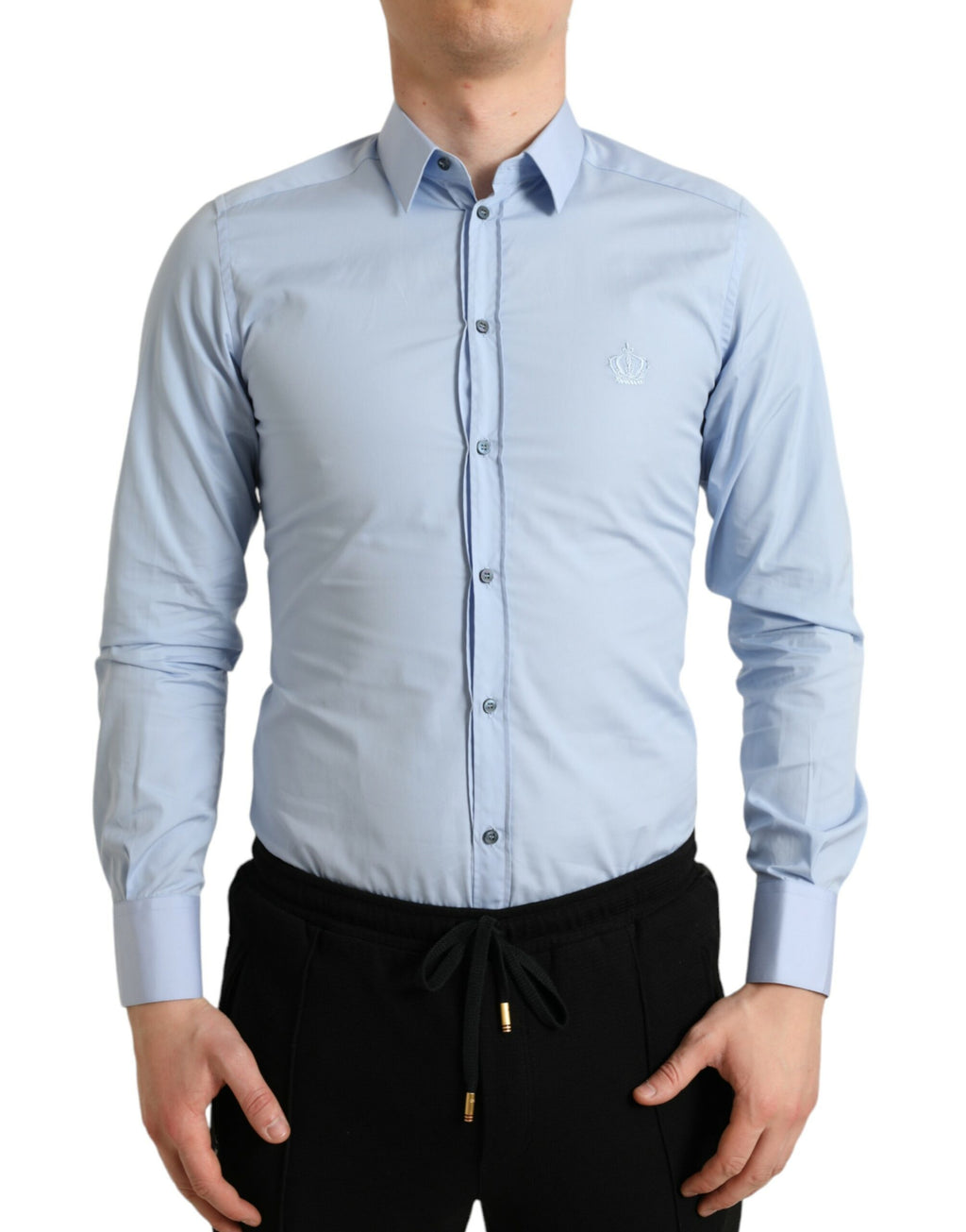 Dolce & Gabbana Blue Dress Shirt for Men