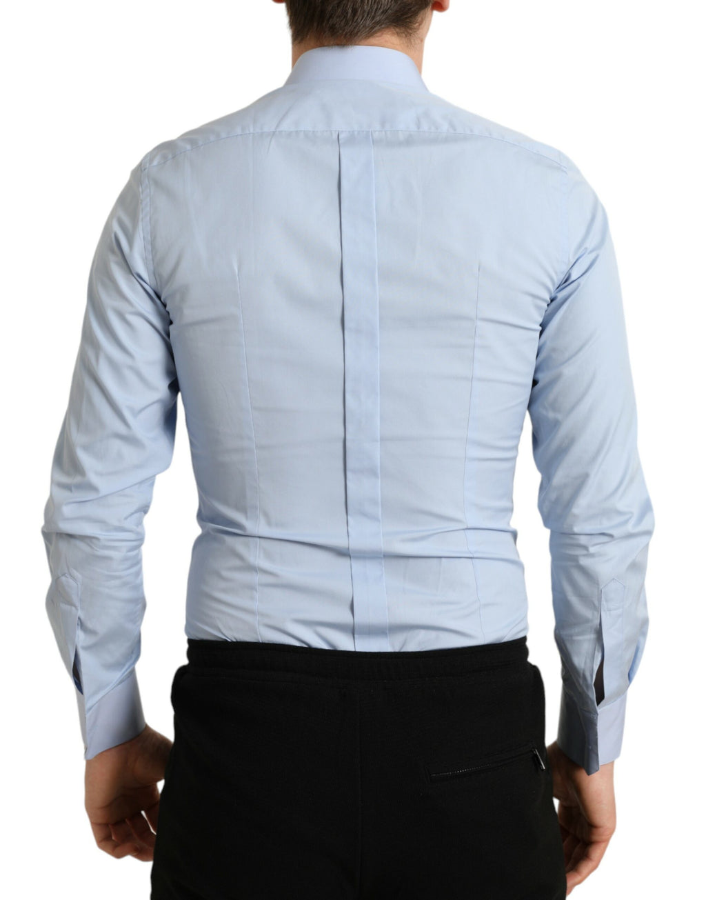 Dolce & Gabbana Blue Dress Shirt for Men detail view