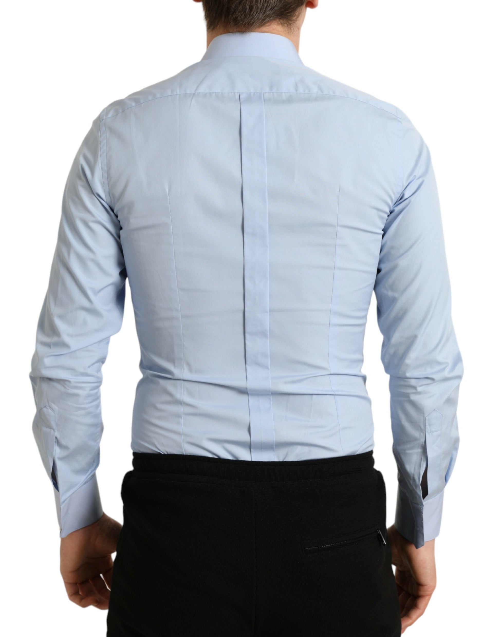 Dolce & Gabbana Blue Dress Shirt for Men detail view