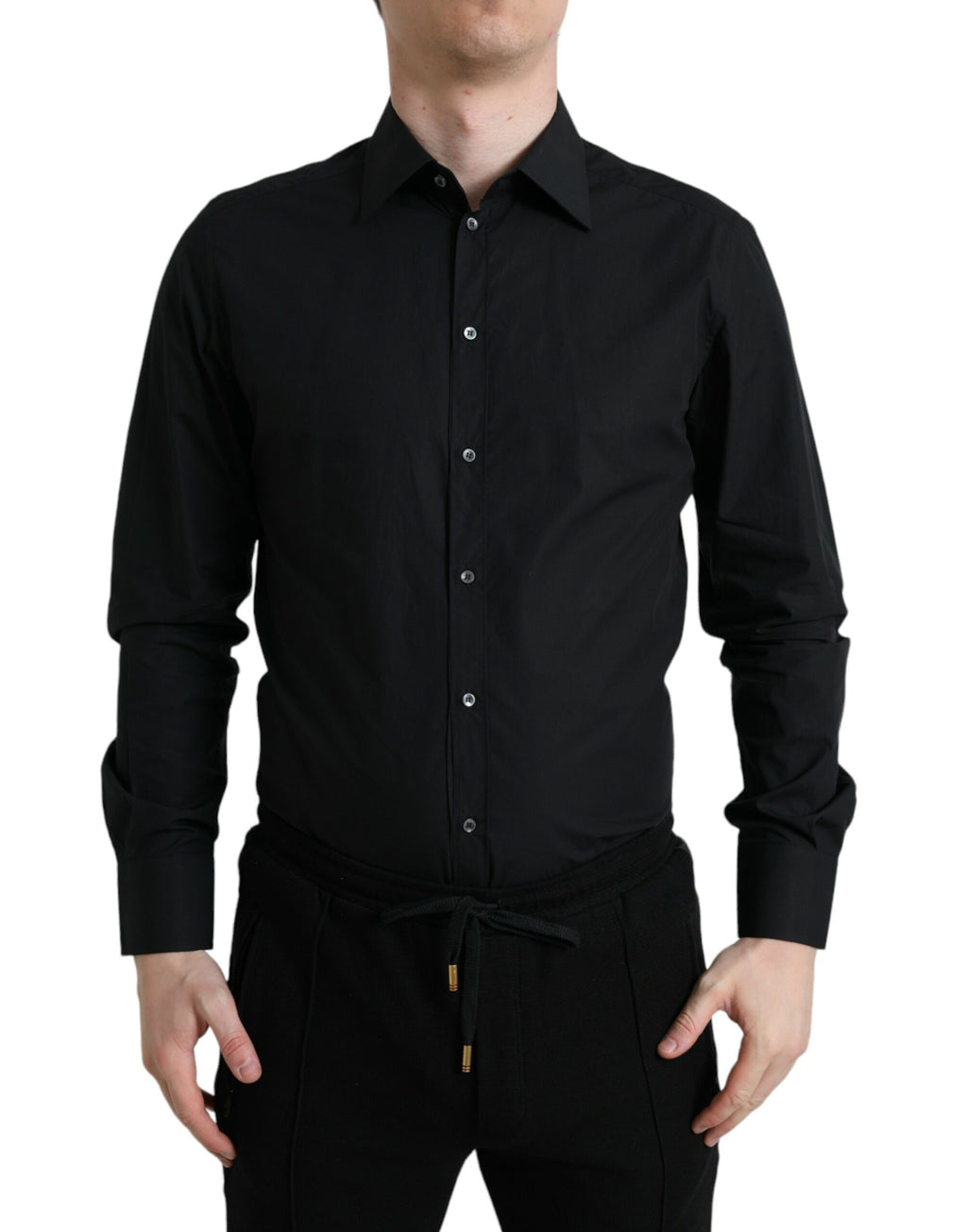 Dolce & Gabbana Black Dress Shirt for Men