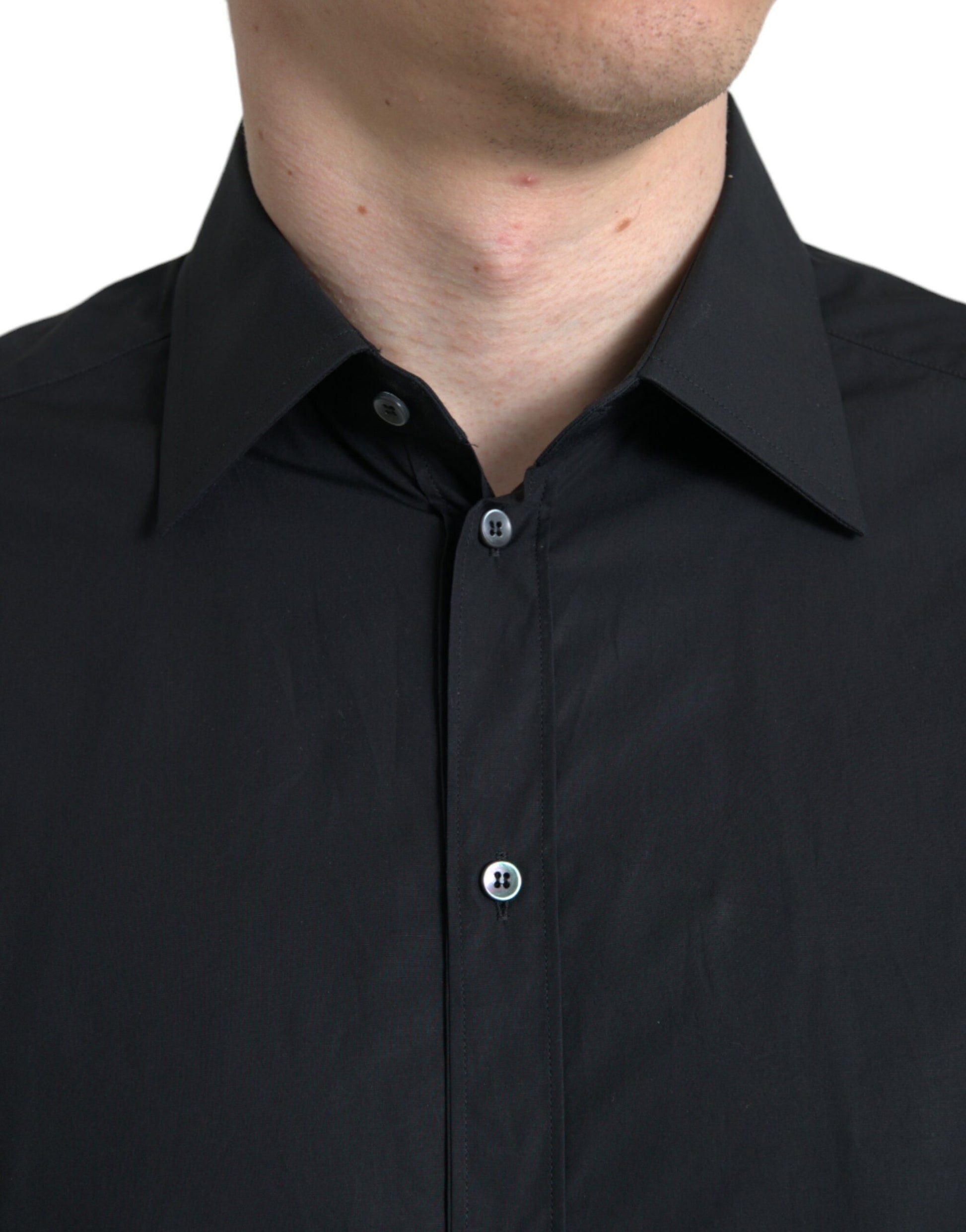 Dolce & Gabbana Black Dress Shirt for Men side view