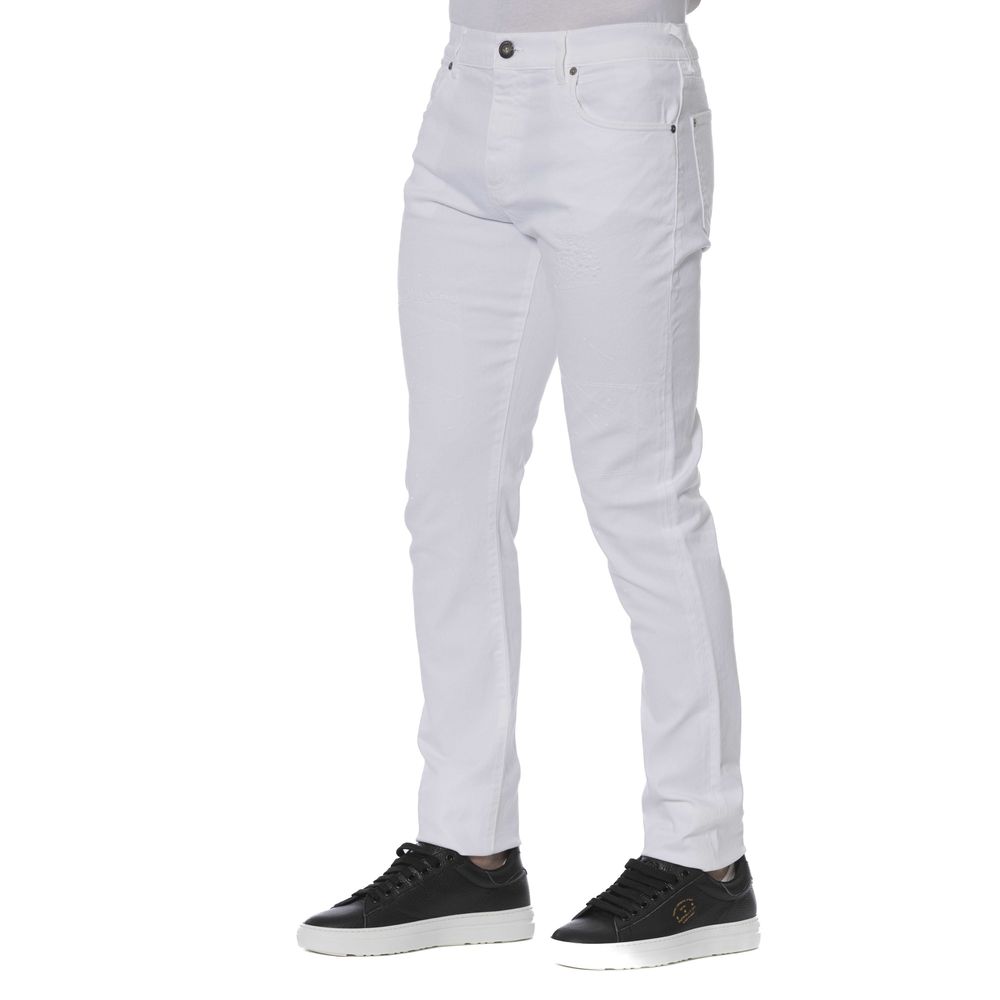 Trussardi Jeans White Slim Fit Jeans for Men alternate view