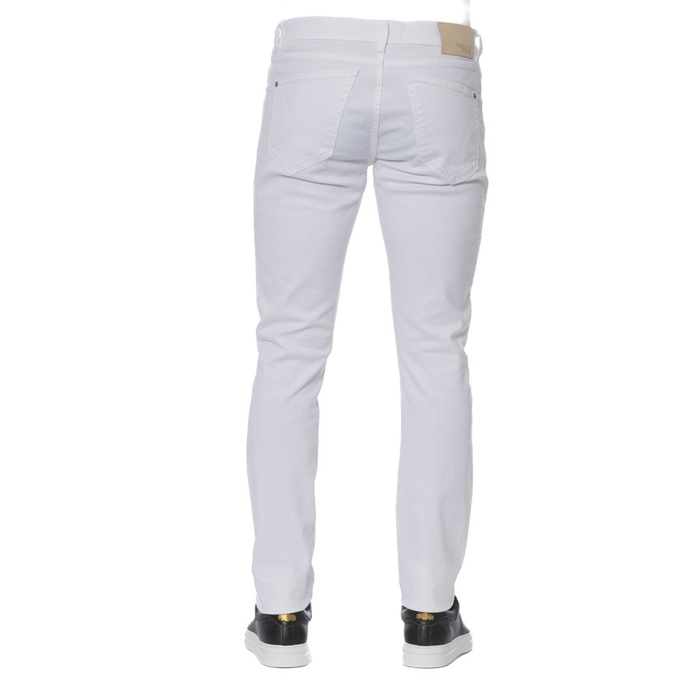 Trussardi Jeans White Slim Fit Jeans for Men detail view