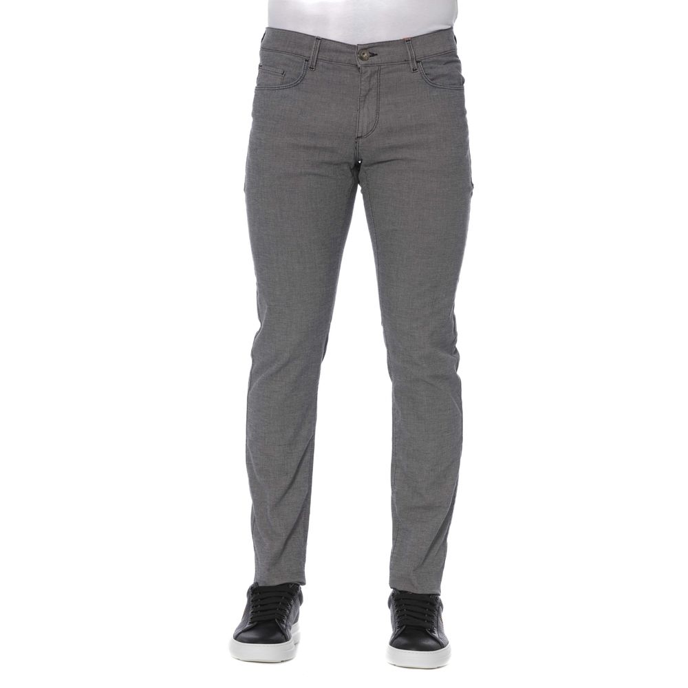 Trussardi Jeans Grey Casual Pants for Men