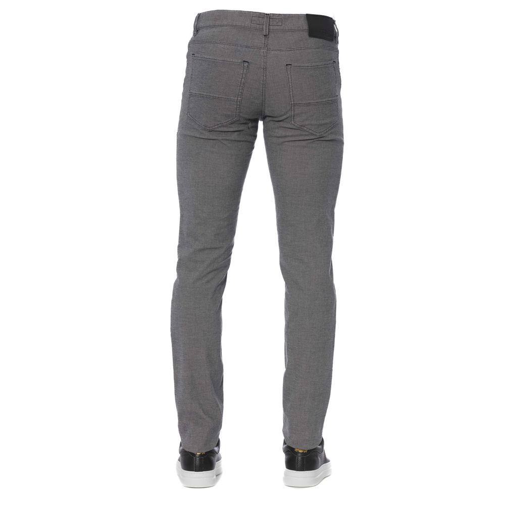 Trussardi Jeans Grey Casual Pants for Men detail view