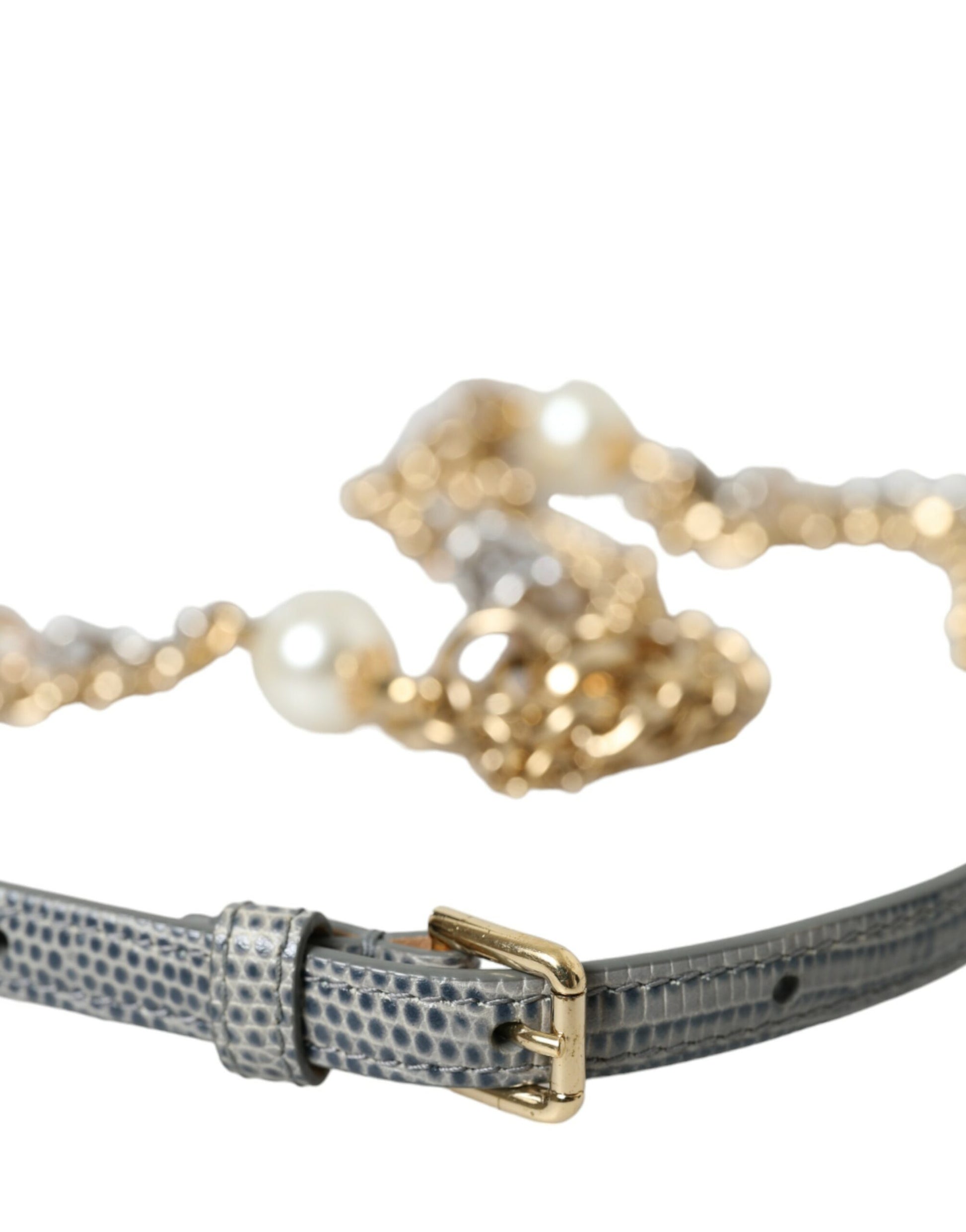 Dolce & Gabbana Blue High Waist Belts for Women detail view