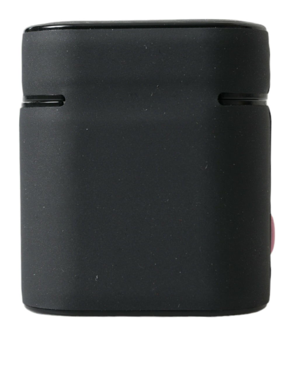 Étui Airpods Dolce & Gabbana en silicone noir et rose avec logo en relief