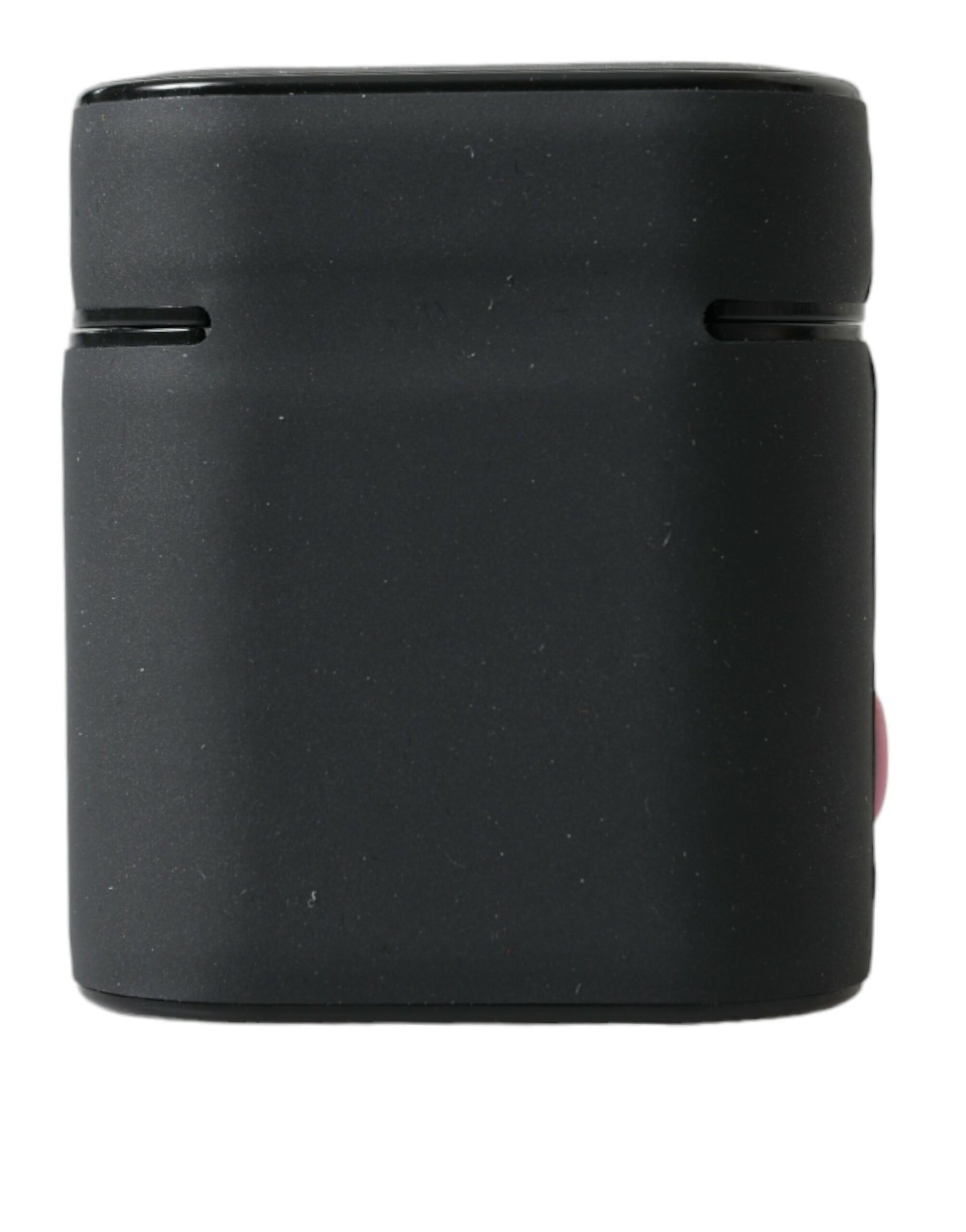 Étui Airpods Dolce & Gabbana en silicone noir et rose avec logo en relief