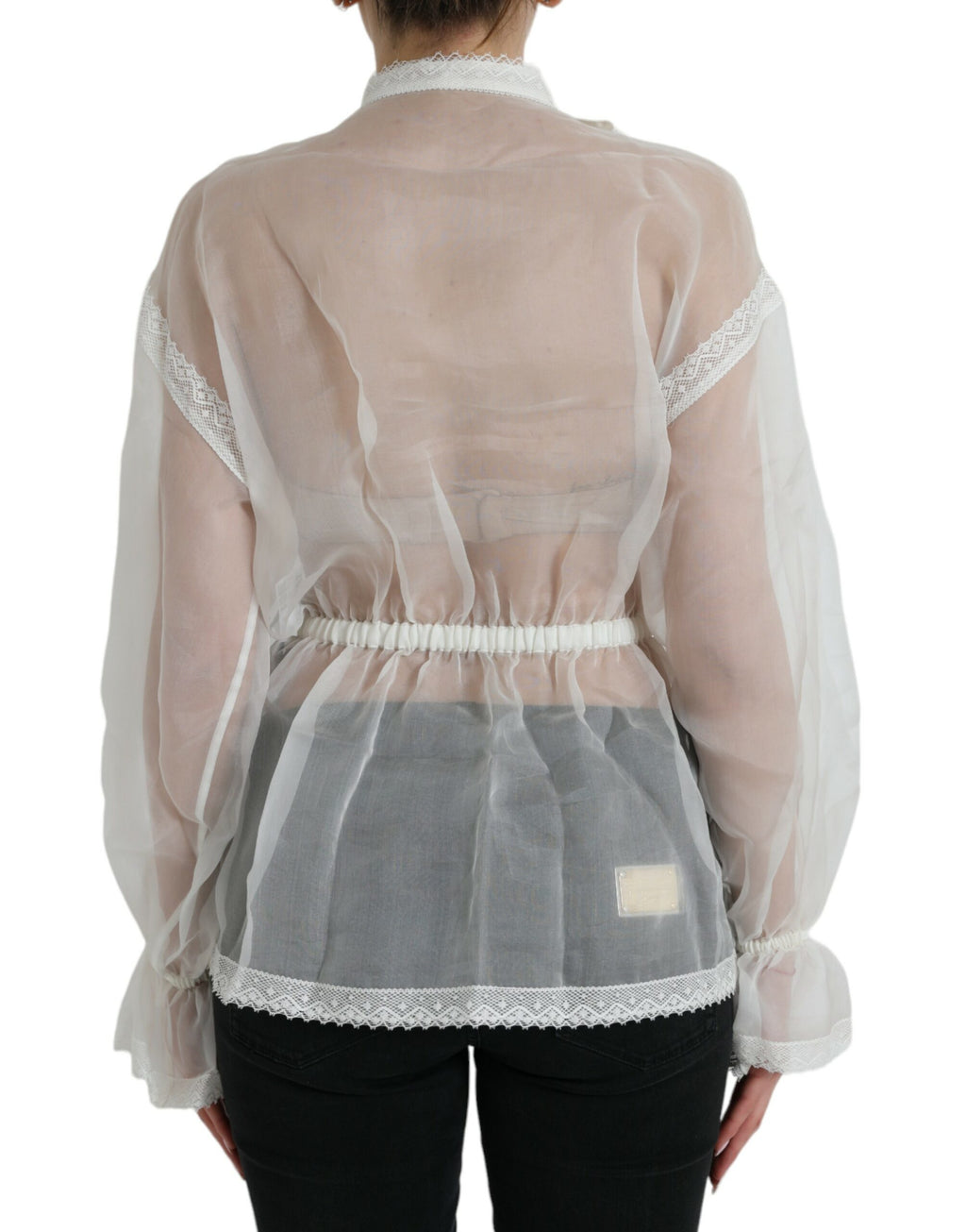 Dolce & Gabbana White Long Sleeve T-Shirt for Women alternate view