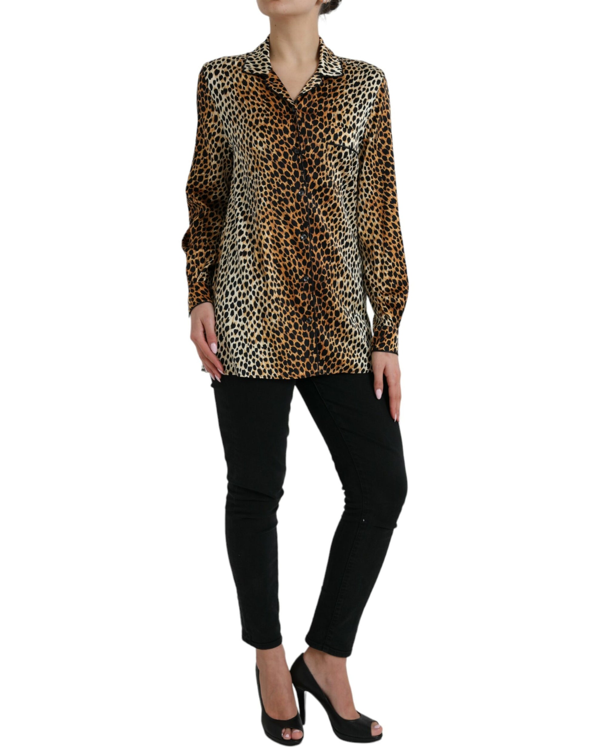 Dolce & Gabbana Brown Long Sleeve T-Shirt for Women alternate view