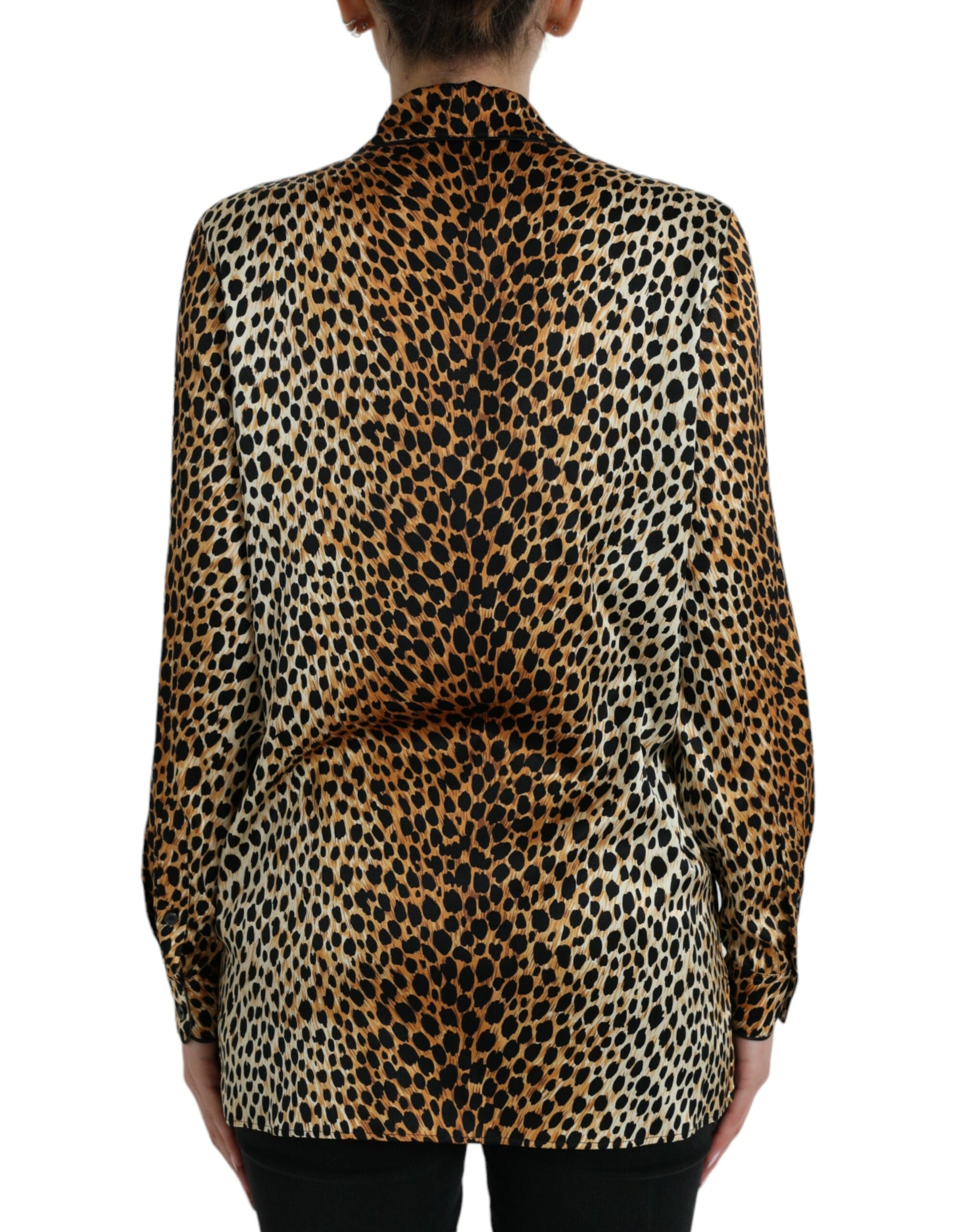 Dolce & Gabbana Brown Long Sleeve T-Shirt for Women detail view