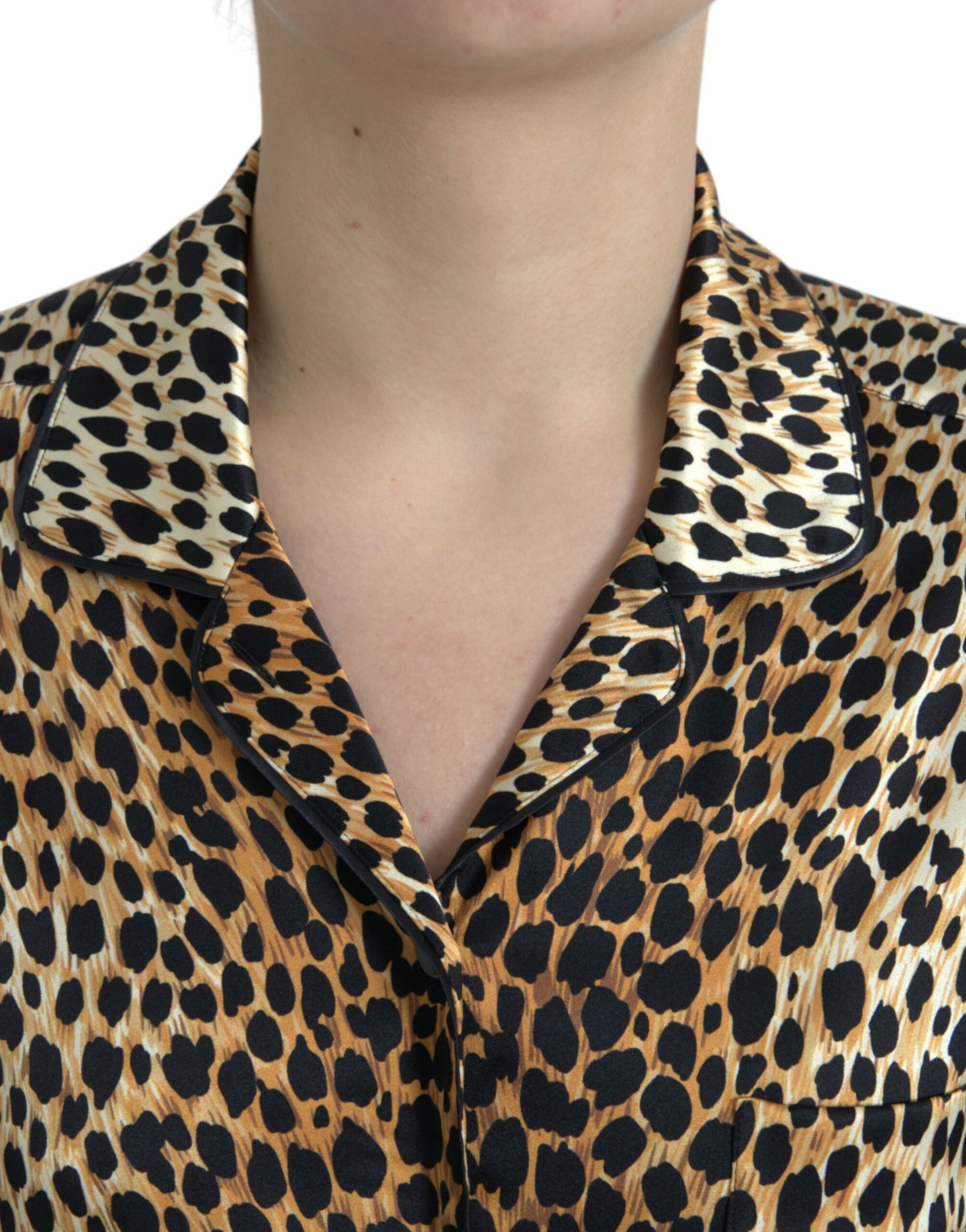 Dolce & Gabbana Brown Long Sleeve T-Shirt for Women side view