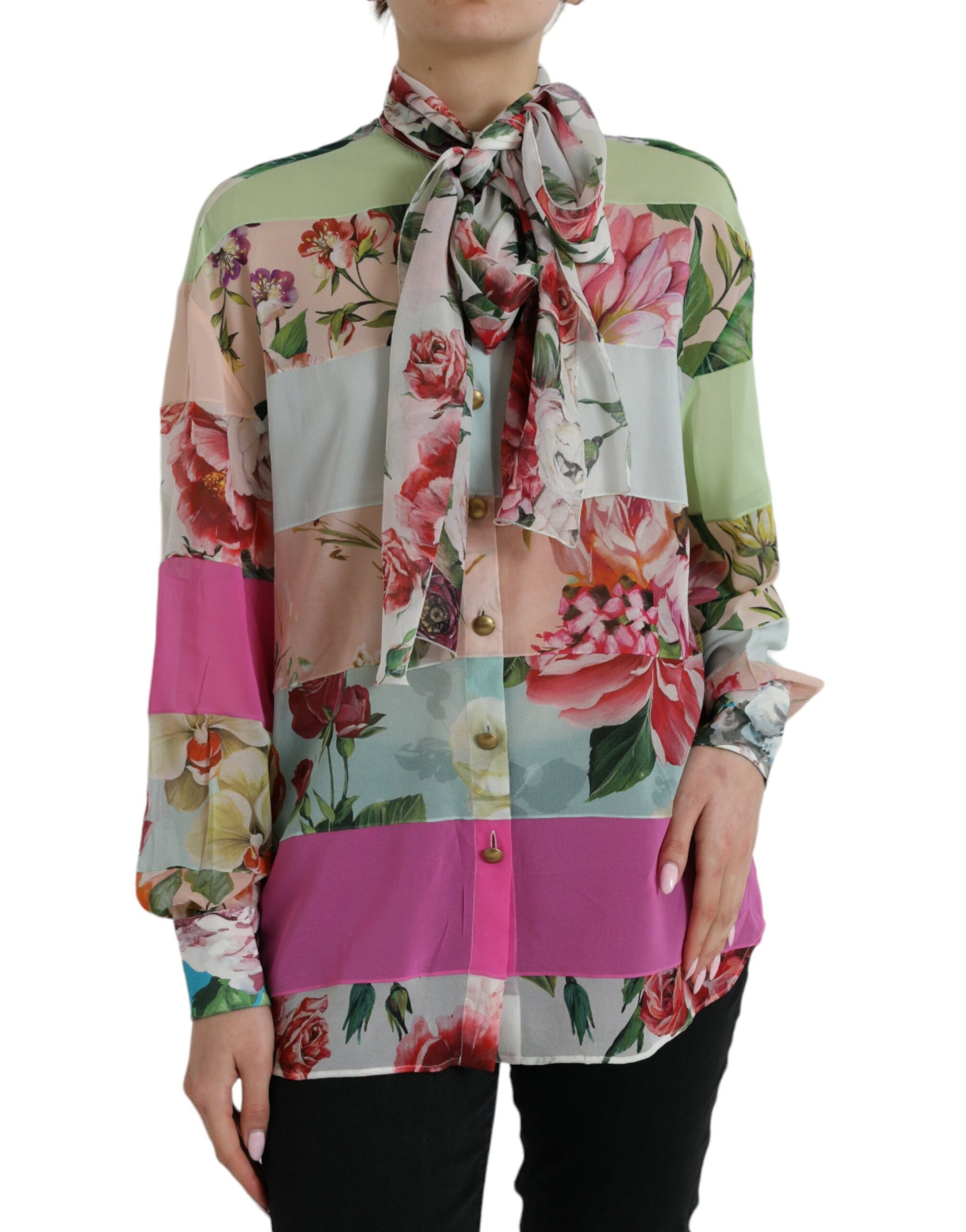 Dolce & Gabbana Multicolor Long Sleeve T-Shirt for Women
