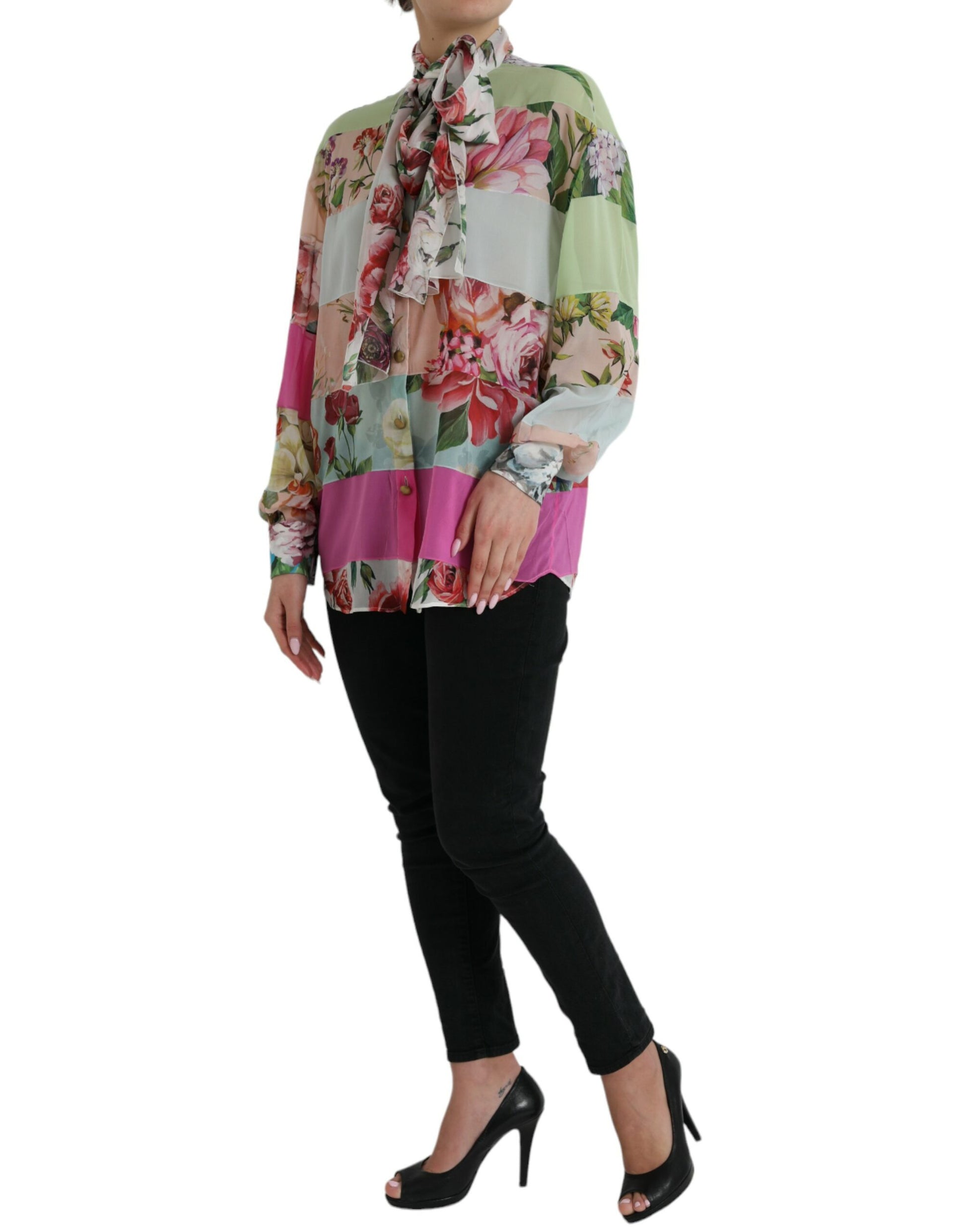 Dolce & Gabbana Multicolor Long Sleeve T-Shirt for Women alternate view