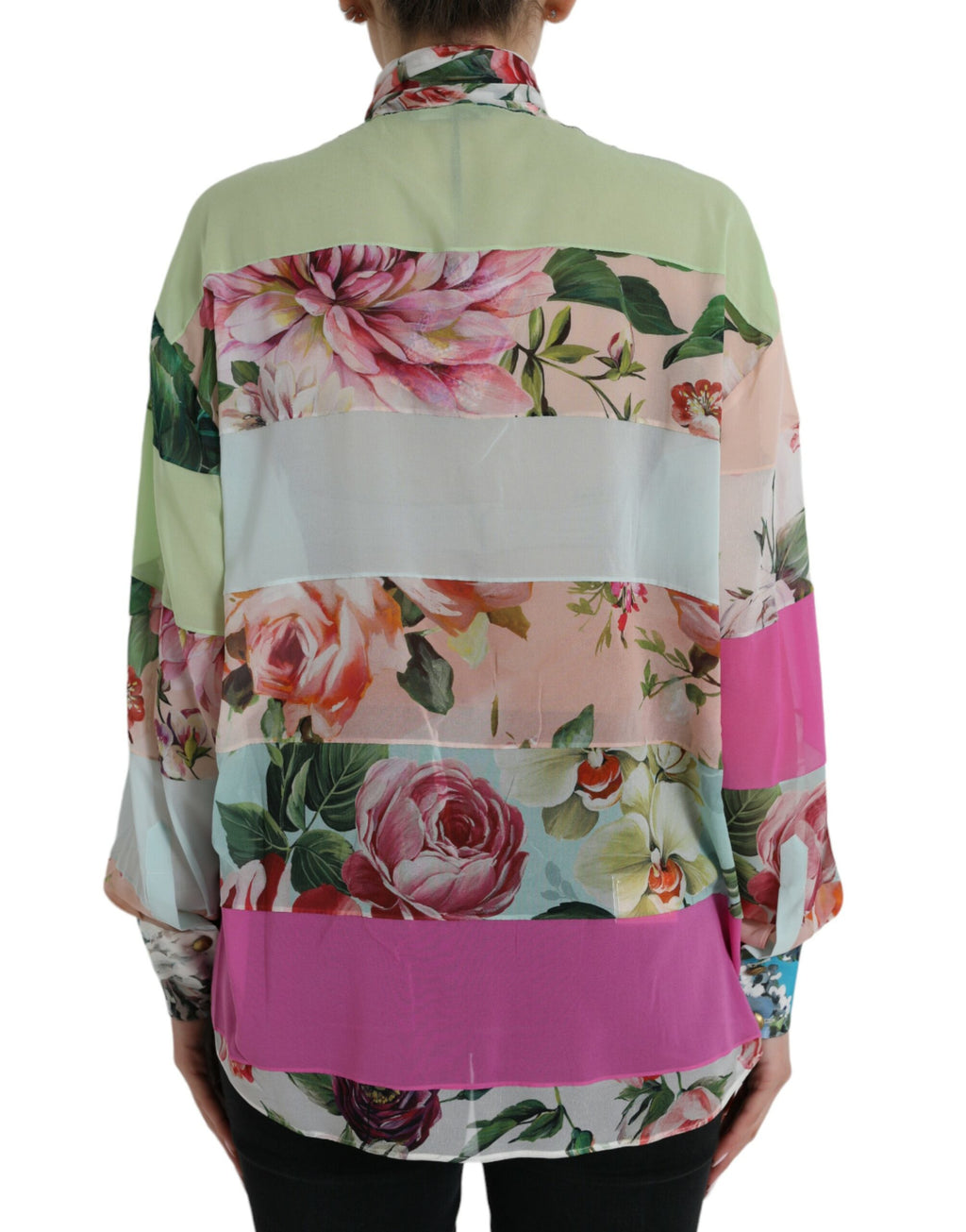 Dolce & Gabbana Multicolor Long Sleeve T-Shirt for Women detail view