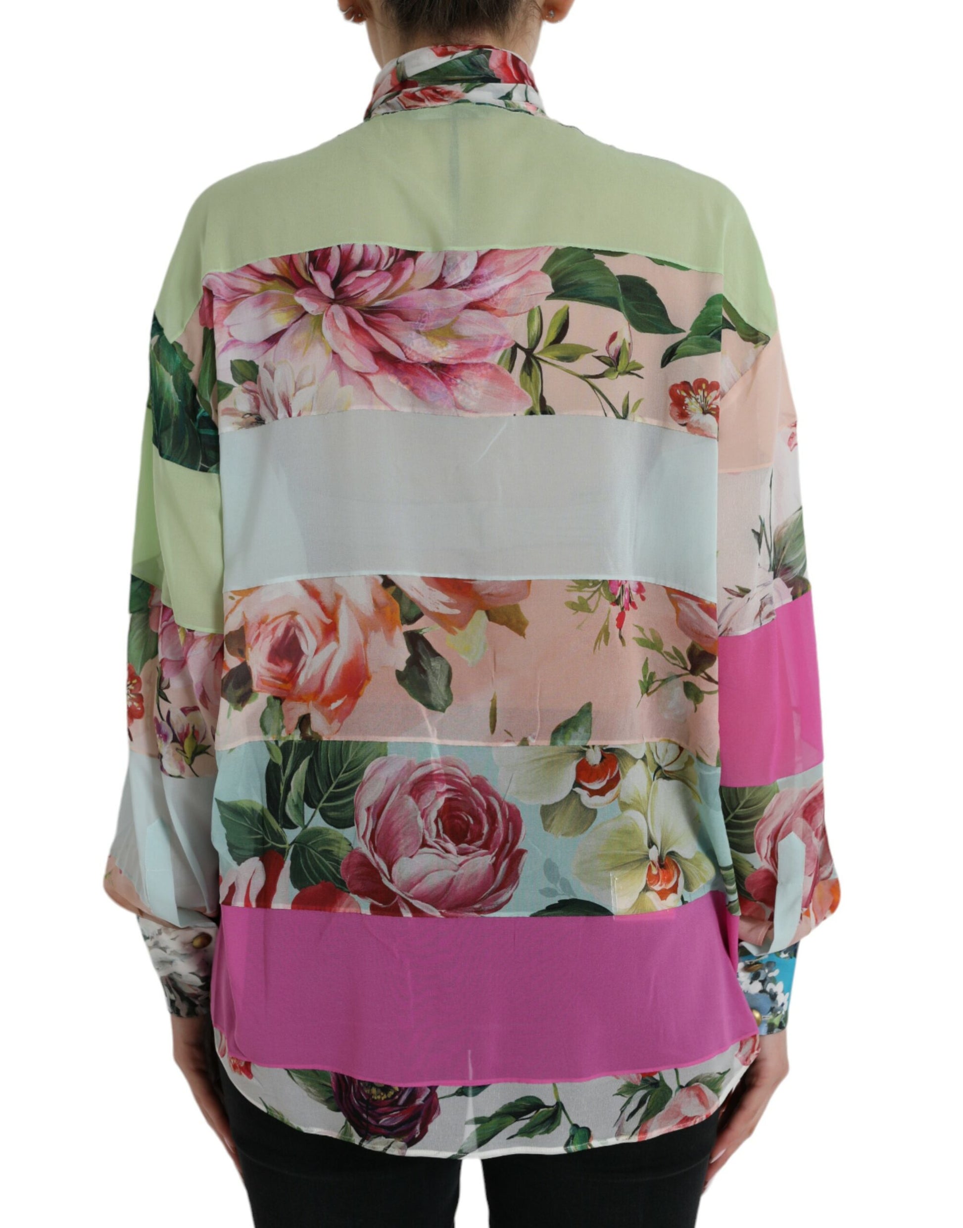 Dolce & Gabbana Multicolor Long Sleeve T-Shirt for Women detail view