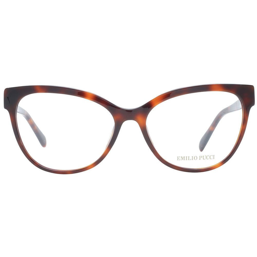 Lunettes (montures) en plastique marron Emilio Pucci