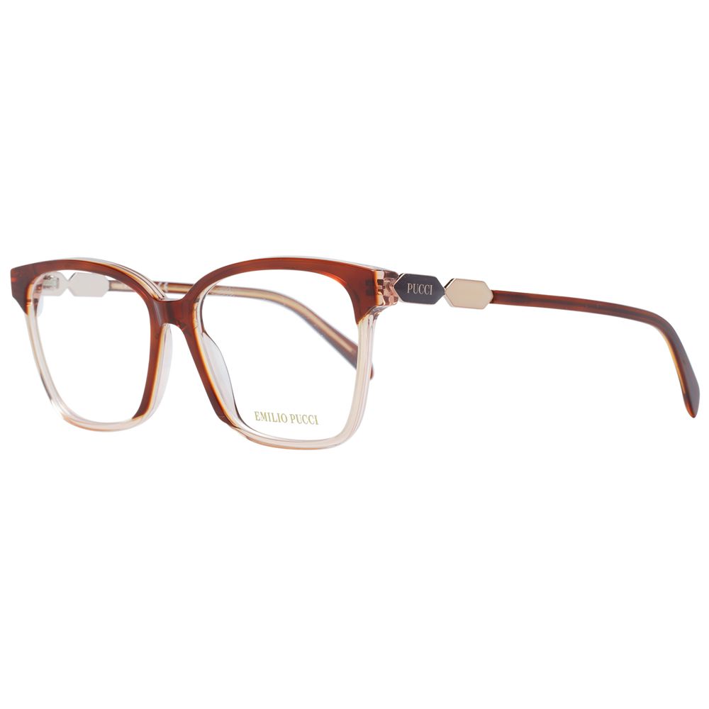Lunettes (montures) en plastique marron Emilio Pucci