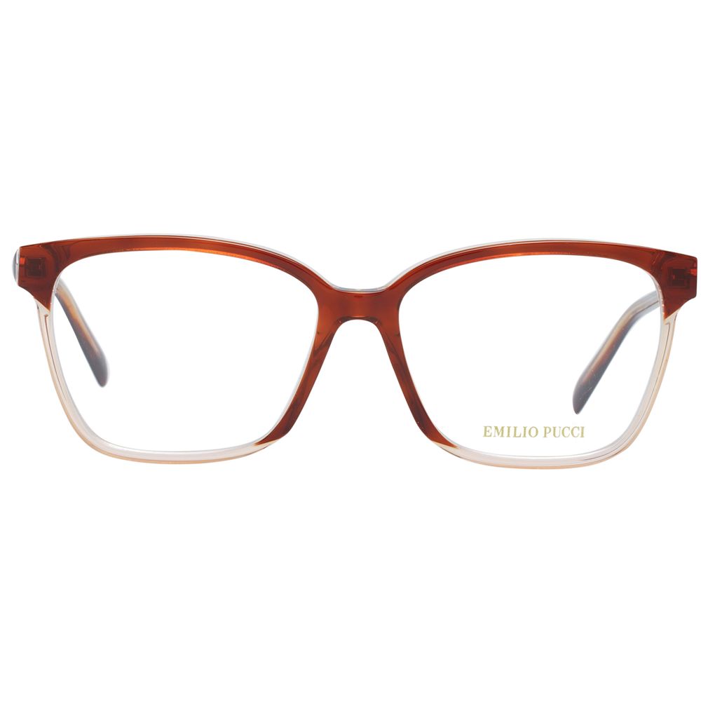 Lunettes (montures) en plastique marron Emilio Pucci