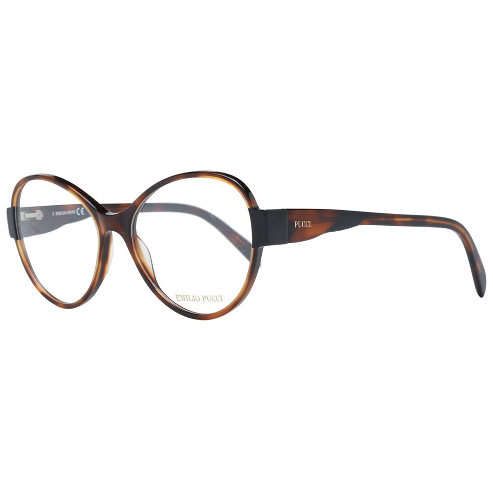 Lunettes (montures) en plastique marron Emilio Pucci