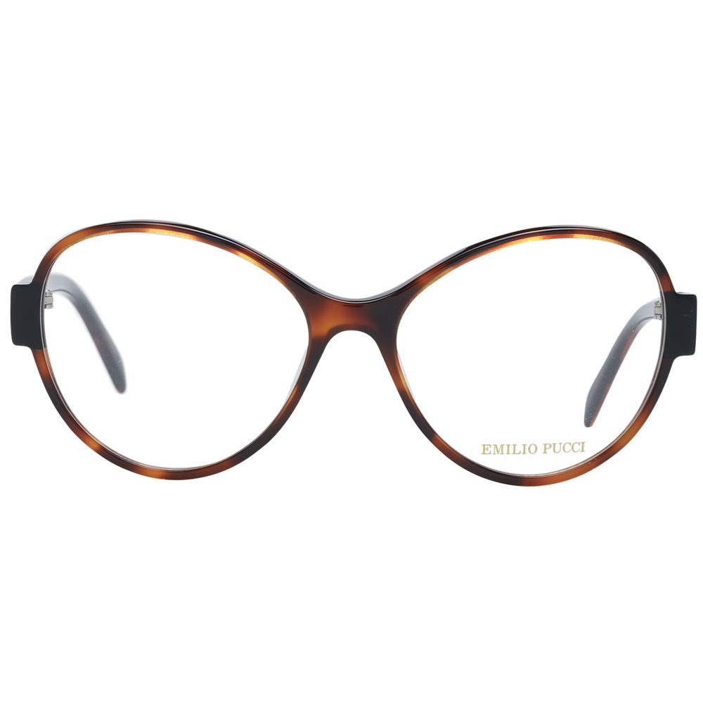 Lunettes (montures) en plastique marron Emilio Pucci