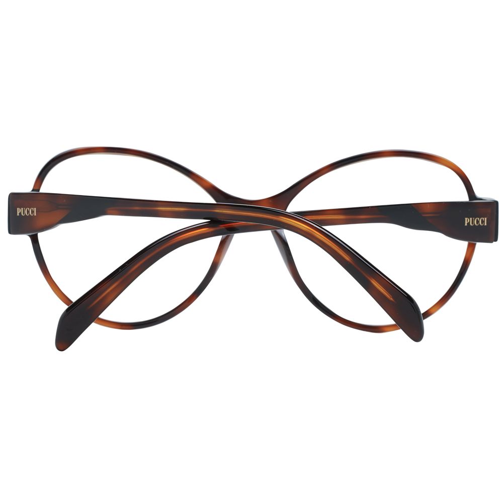Lunettes (montures) en plastique marron Emilio Pucci