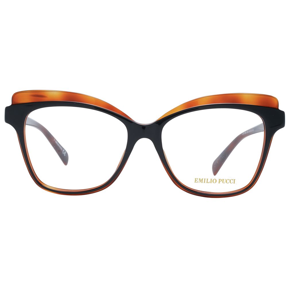 Lunettes (montures) en plastique marron Emilio Pucci