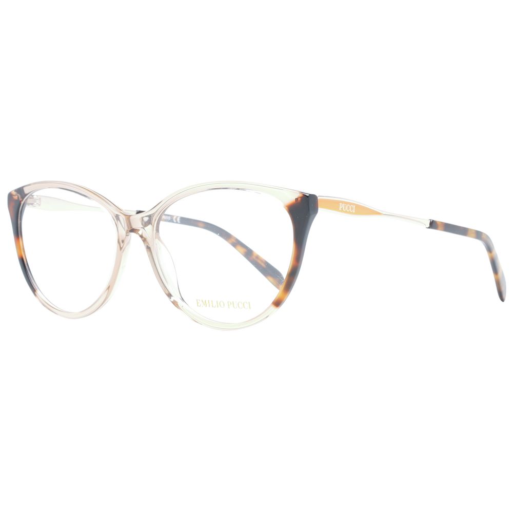Lunettes (montures) en plastique marron Emilio Pucci