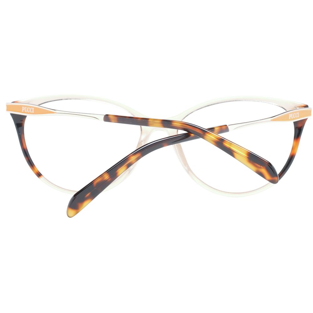 Lunettes (montures) en plastique marron Emilio Pucci