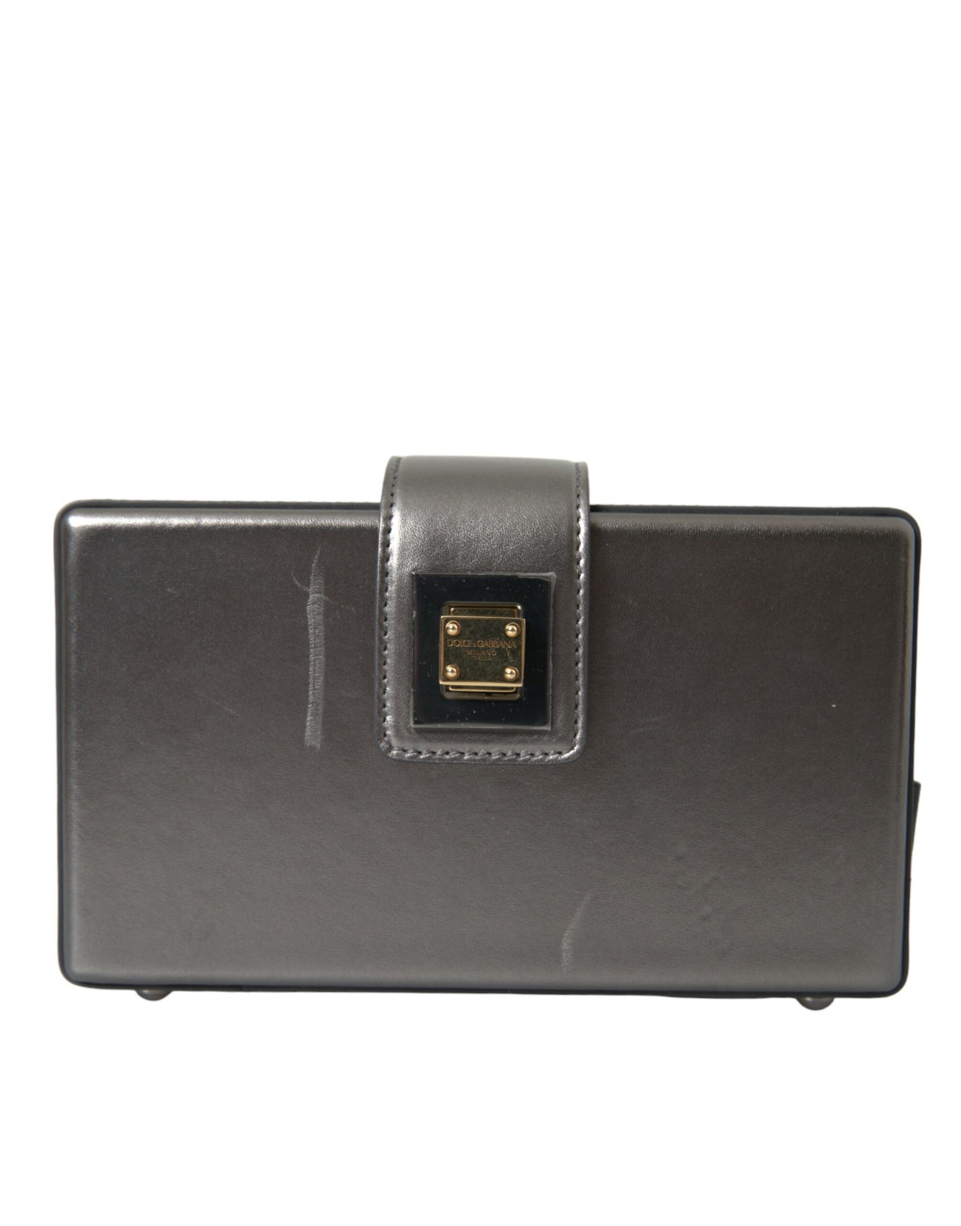 Dolce & Gabbana Silver Shoulder Bag for Men detail view