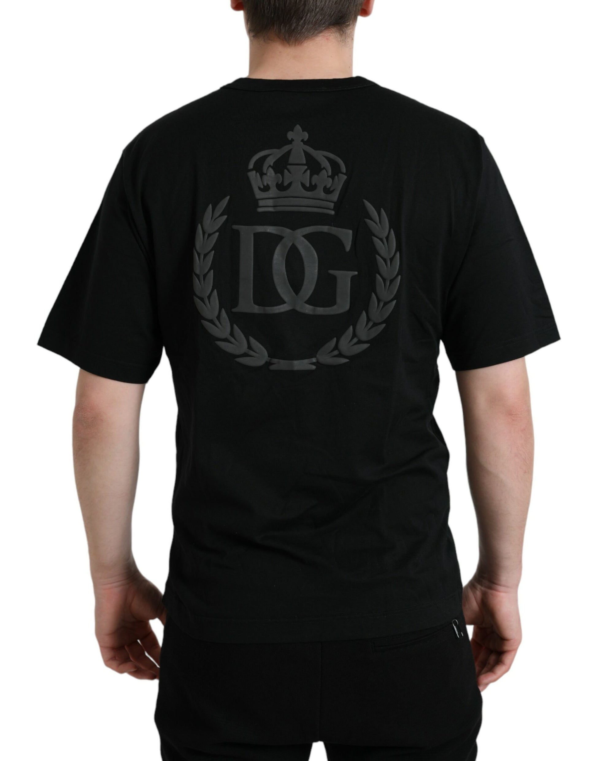 Dolce & Gabbana Black T-Shirt for Men detail view
