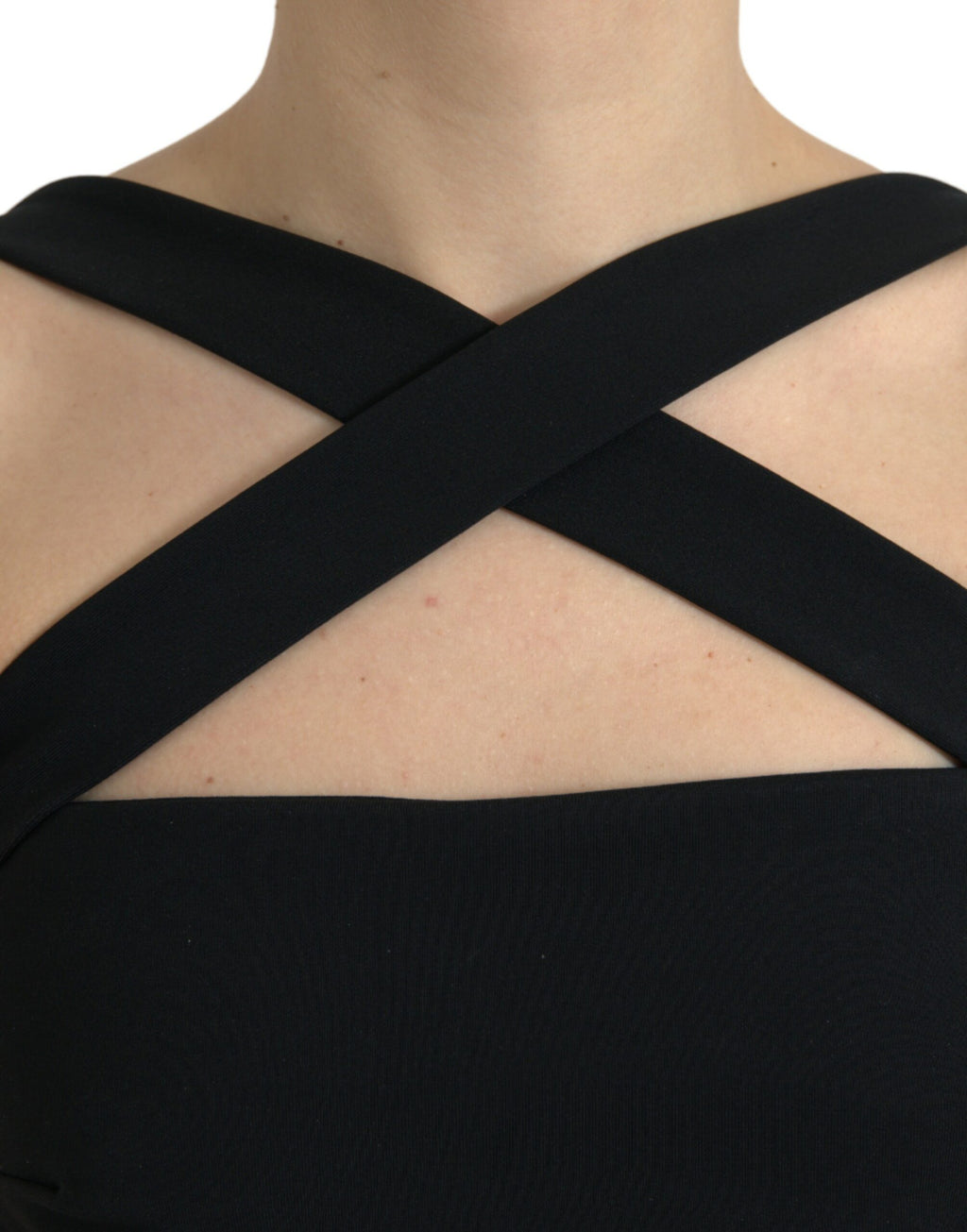 Dolce & Gabbana Black Midi Dress for Women side view