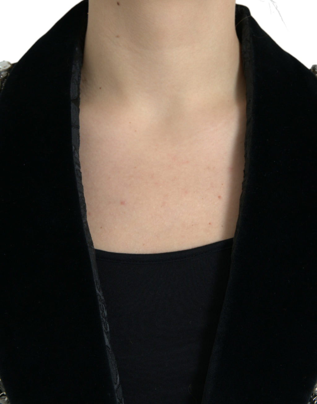 Dolce & Gabbana Black Coat for Women side view