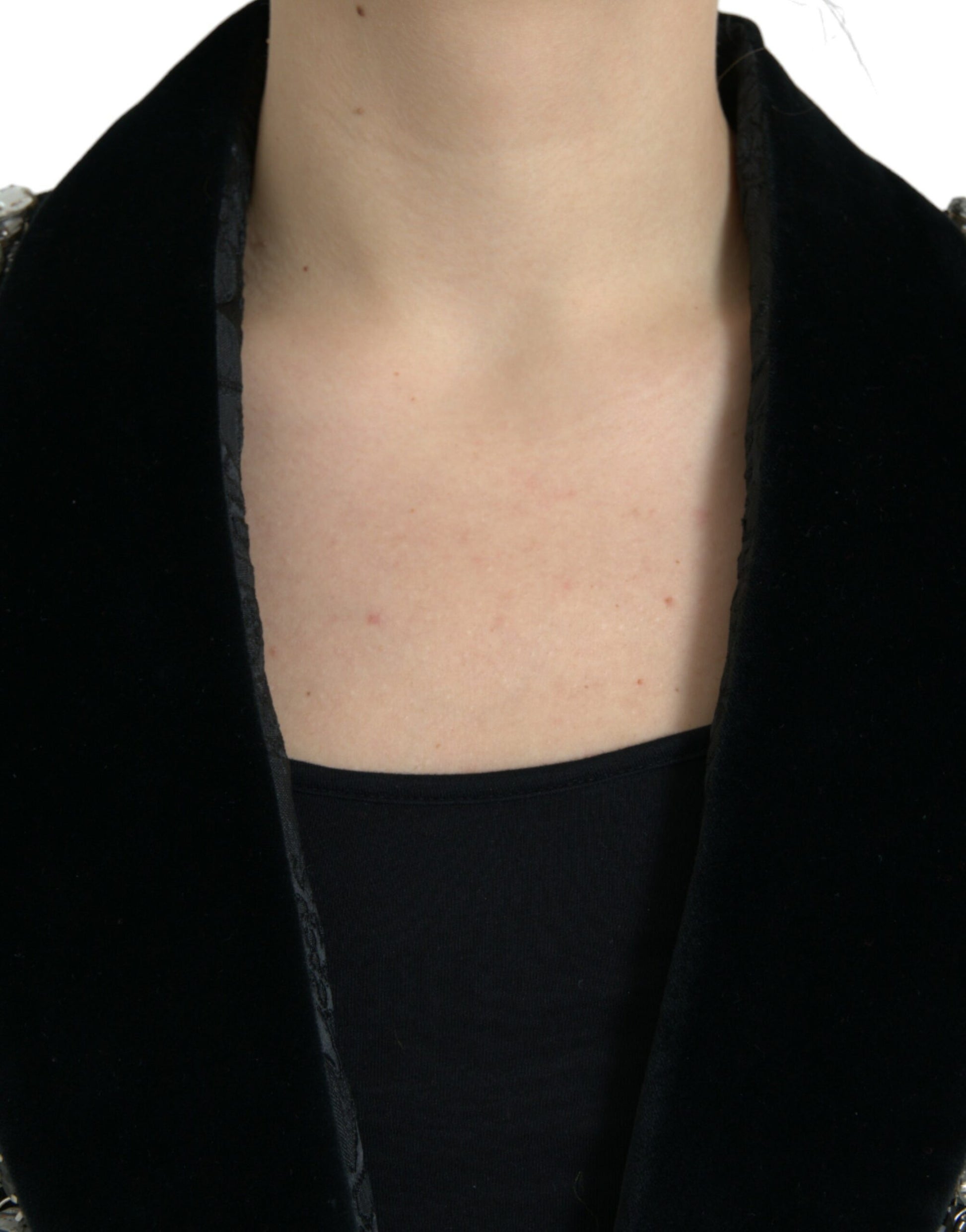 Dolce & Gabbana Black Coat for Women side view