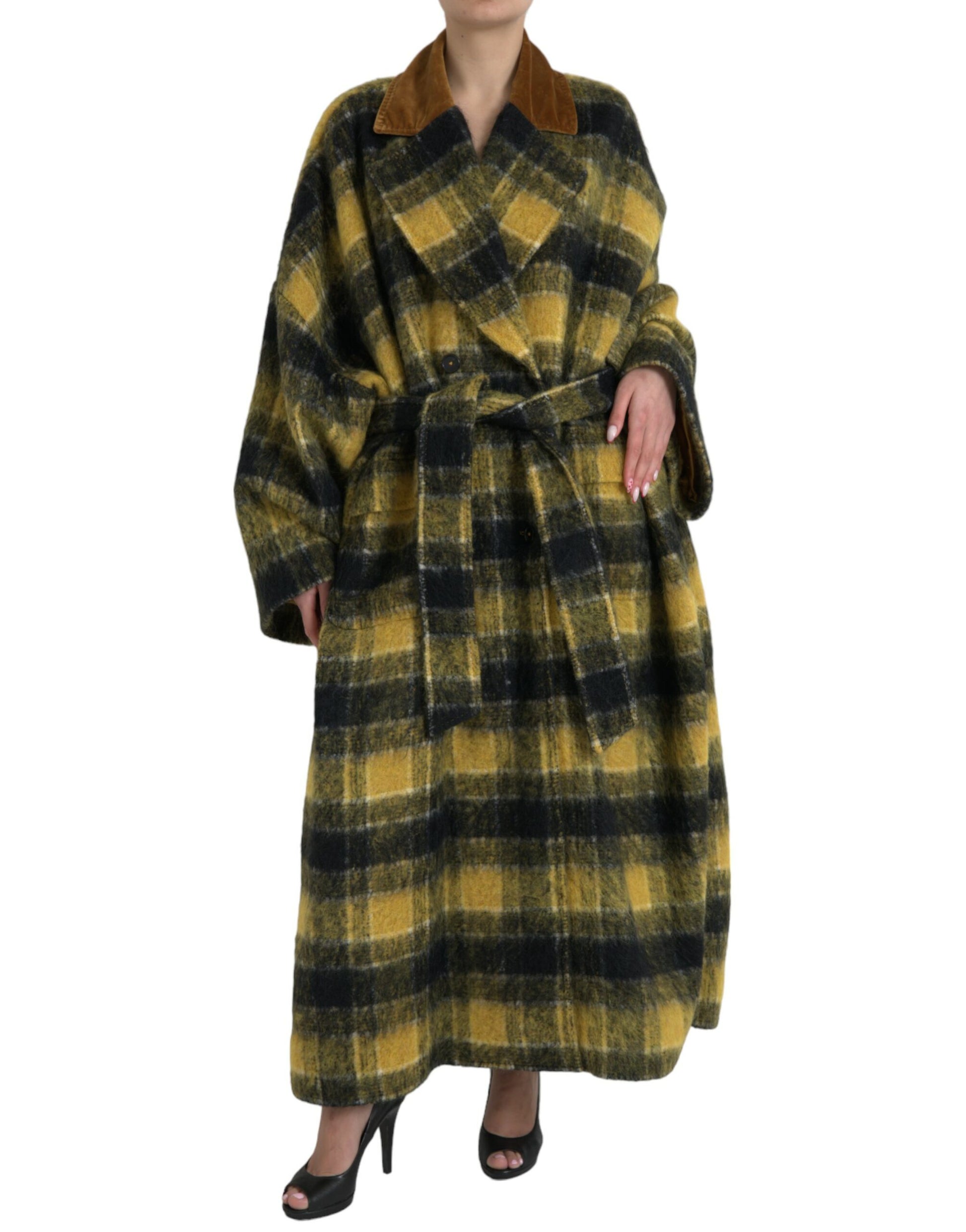 Dolce & Gabbana Yellow Full Length Jacket for Women