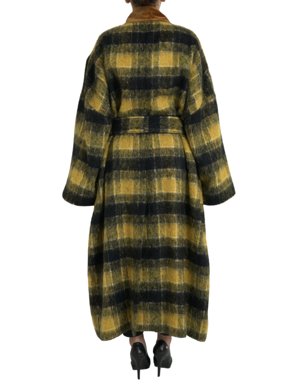 Dolce & Gabbana Yellow Full Length Jacket for Women detail view