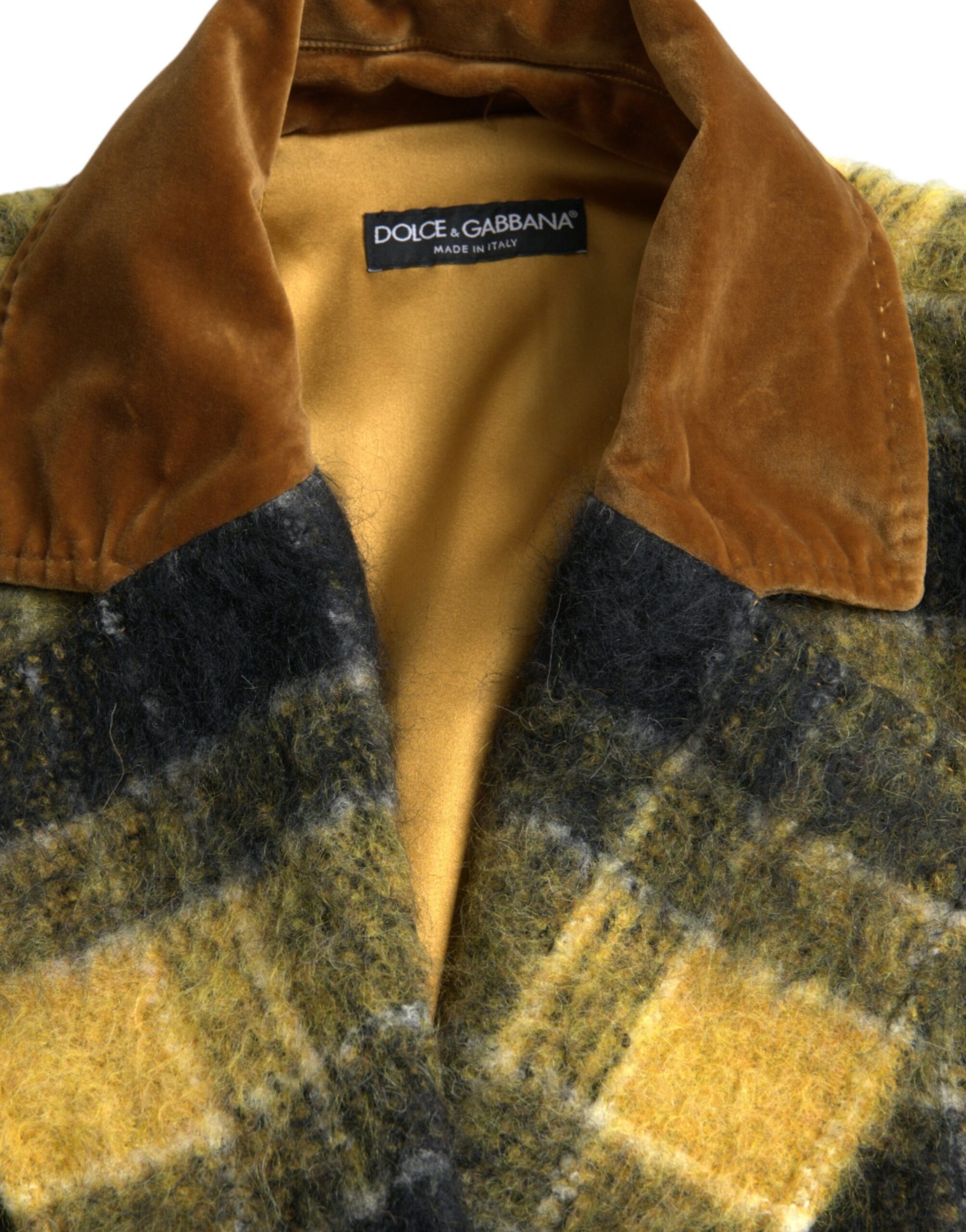 Dolce & Gabbana Yellow Full Length Jacket for Women additional view