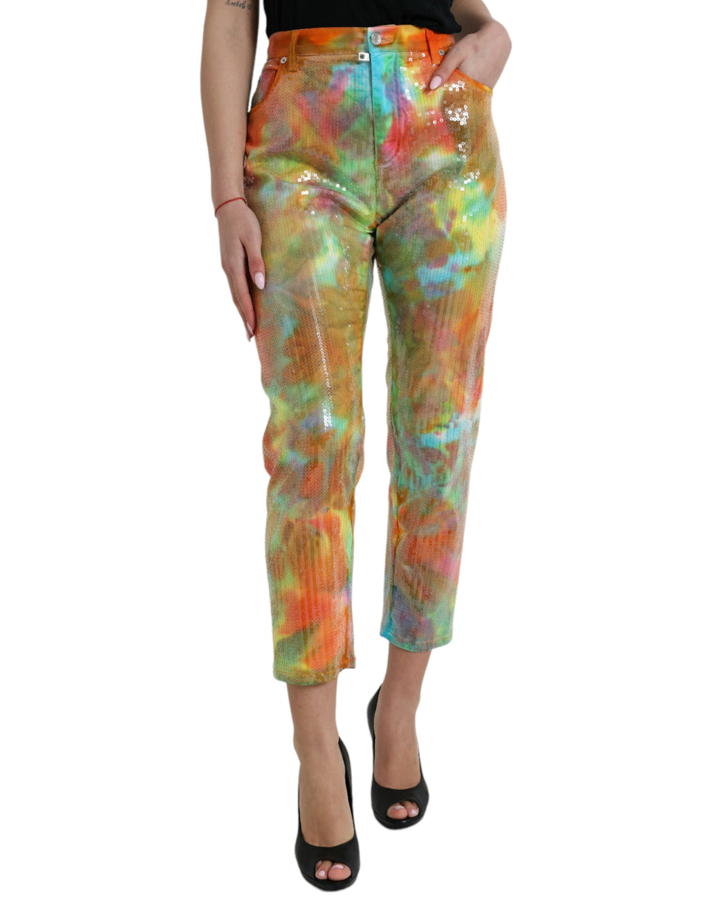 Dolce & Gabbana Multicolor Cropped Pants for Women