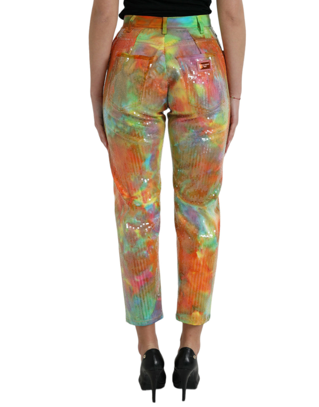 Dolce & Gabbana Multicolor Cropped Pants for Women detail view