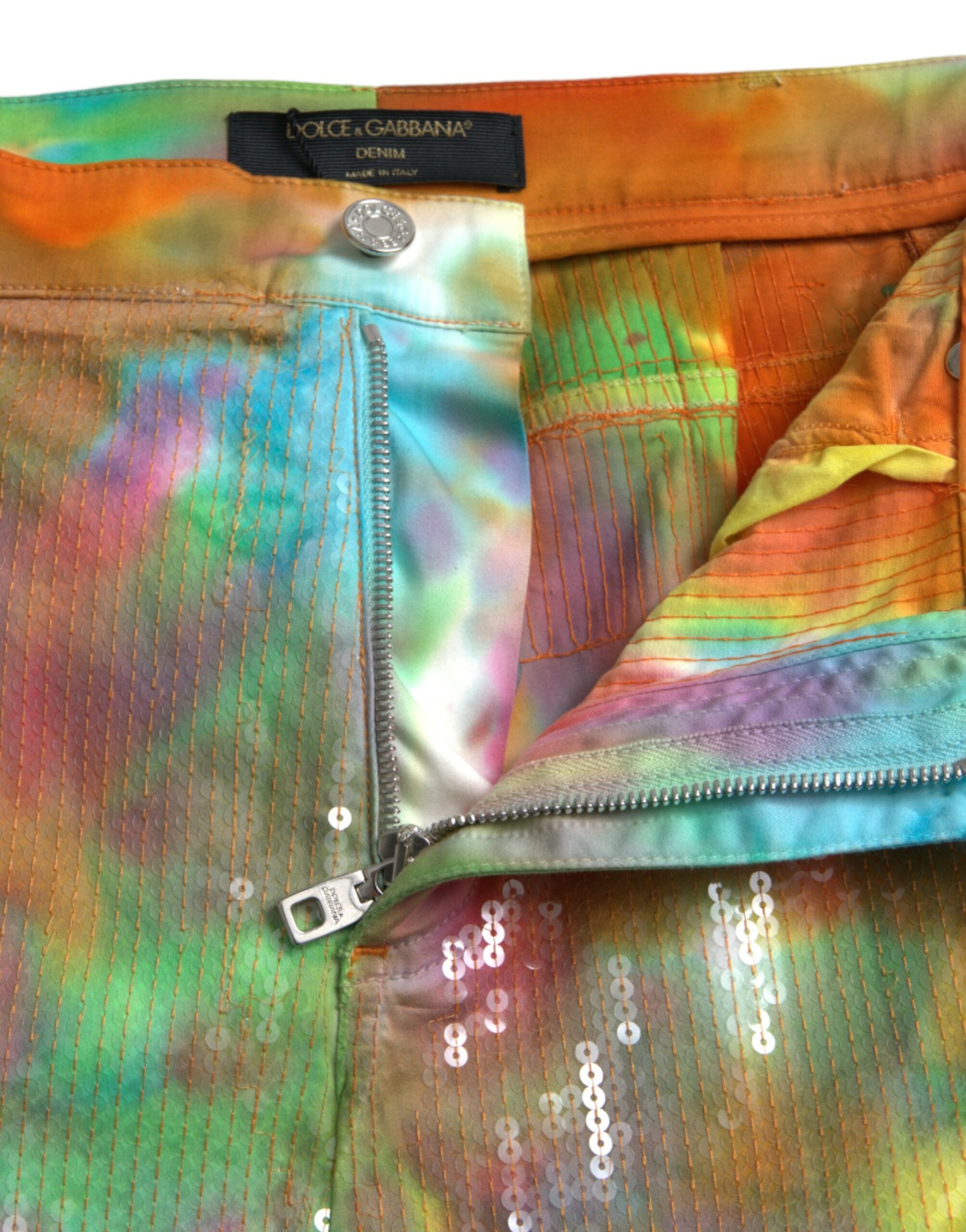 Dolce & Gabbana Multicolor Cropped Pants for Women additional view