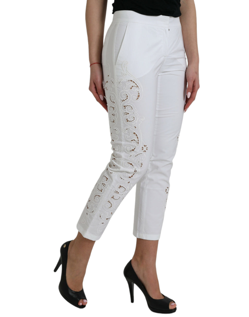 Dolce & Gabbana White Cropped Pants for Women alternate view