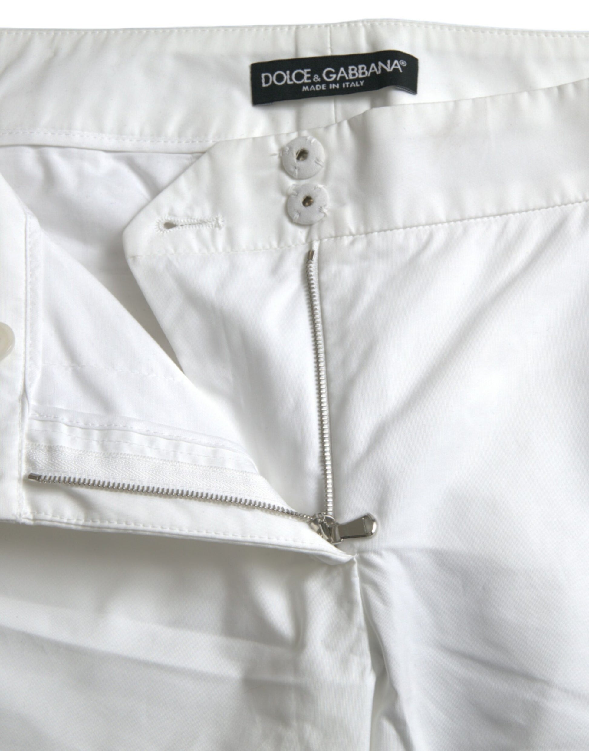 Dolce & Gabbana White Cropped Pants for Women additional view